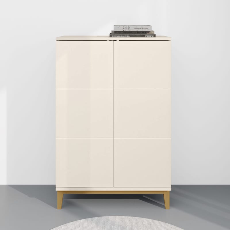 Pelle højskab 80x121 cm - Kashmir og eg - Opbevaring - Opbevaringsmøbler - Skænke & sideboards