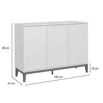 Pelle skænk 120x85 cm - Kashmir og eg - Opbevaring - Opbevaringsmøbler - Skænke & sideboards