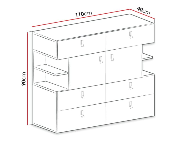 Planeta Skænk - Opbevaring - Opbevaringsmøbler - Skænke & sideboards