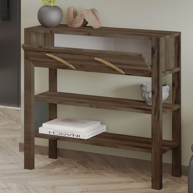 Relon Kommode 90x85x30 cm - Antik valnød - Opbevaring - Opbevaringsmøbler - Skænke & sideboards