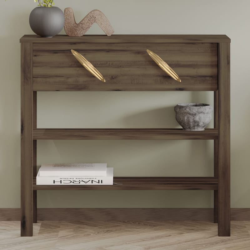 Relon Kommode 90x85x30 cm - Antik valnød - Opbevaring - Opbevaringsmøbler - Skænke & sideboards