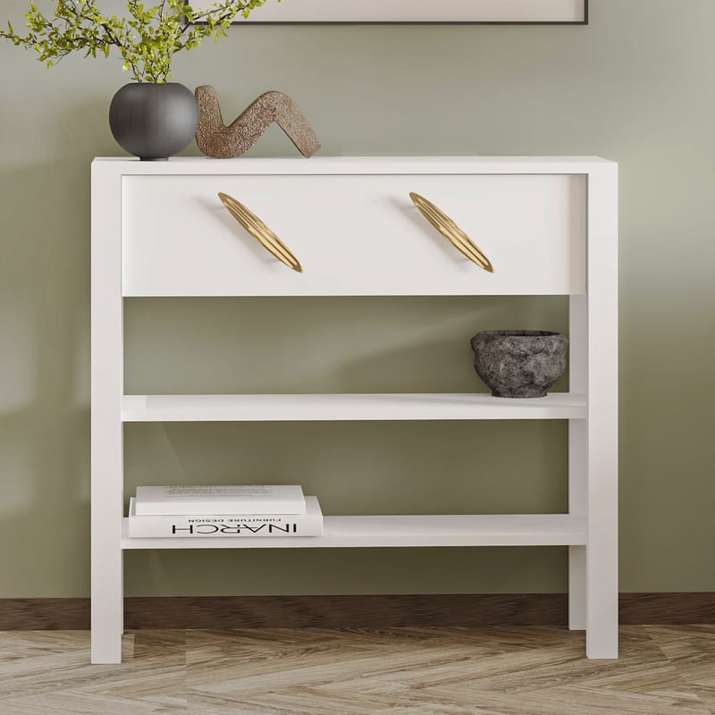 Relon Kommode 90x85x30 cm - Hvid - Opbevaring - Opbevaringsmøbler - Skænke & sideboards