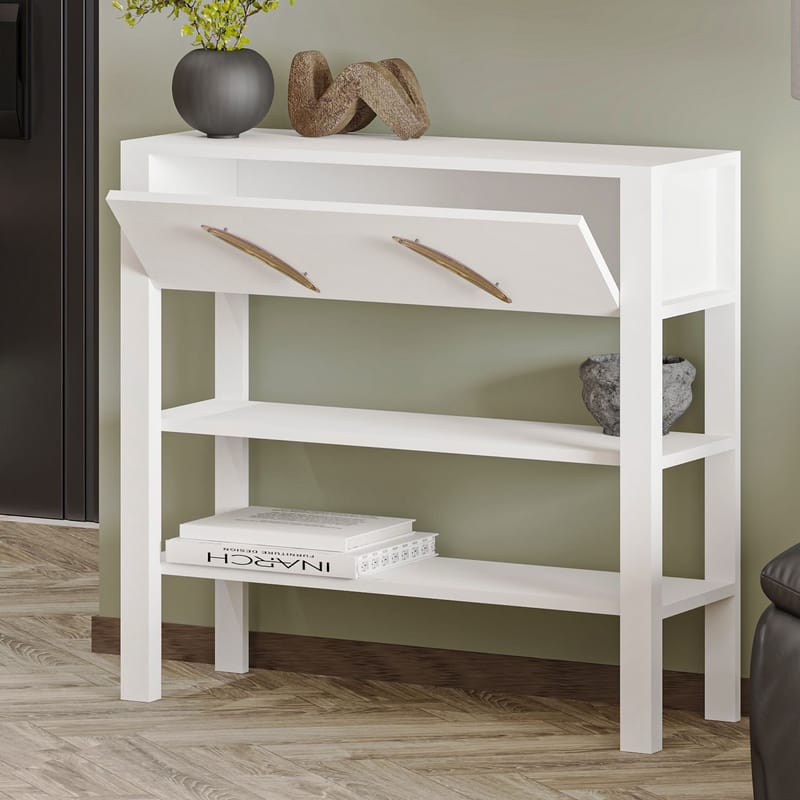 Relon Kommode 90x85x30 cm - Hvid - Opbevaring - Opbevaringsmøbler - Skænke & sideboards