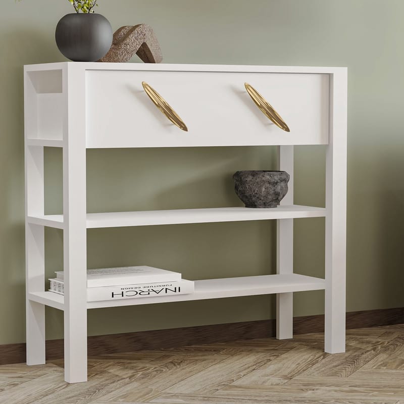 Relon Kommode 90x85x30 cm - Hvid - Opbevaring - Opbevaringsmøbler - Skænke & sideboards