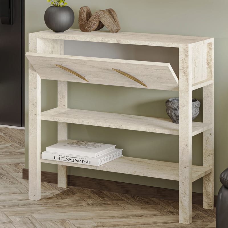 Relon Kommode 90x85x30 cm - Travertin - Opbevaring - Opbevaringsmøbler - Skænke & sideboards