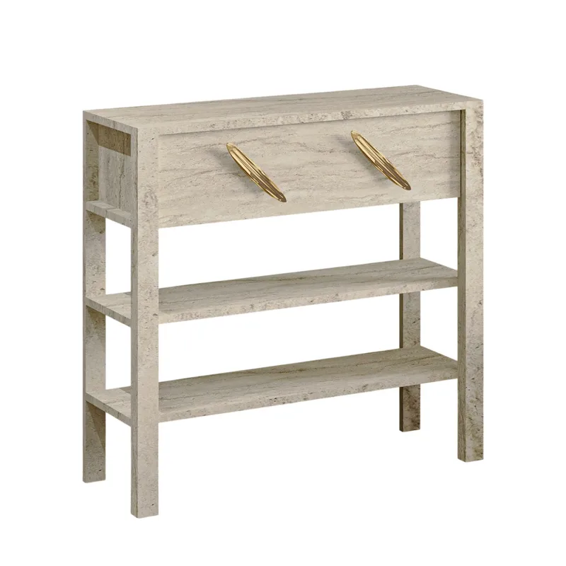 Relon Kommode 90x85x30 cm - Travertin - Opbevaring - Opbevaringsmøbler - Skænke & sideboards