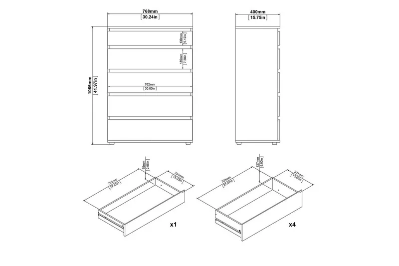 Rengo Kommode 76,8 cm - Natur - Opbevaring - Opbevaringsmøbler - Kommode