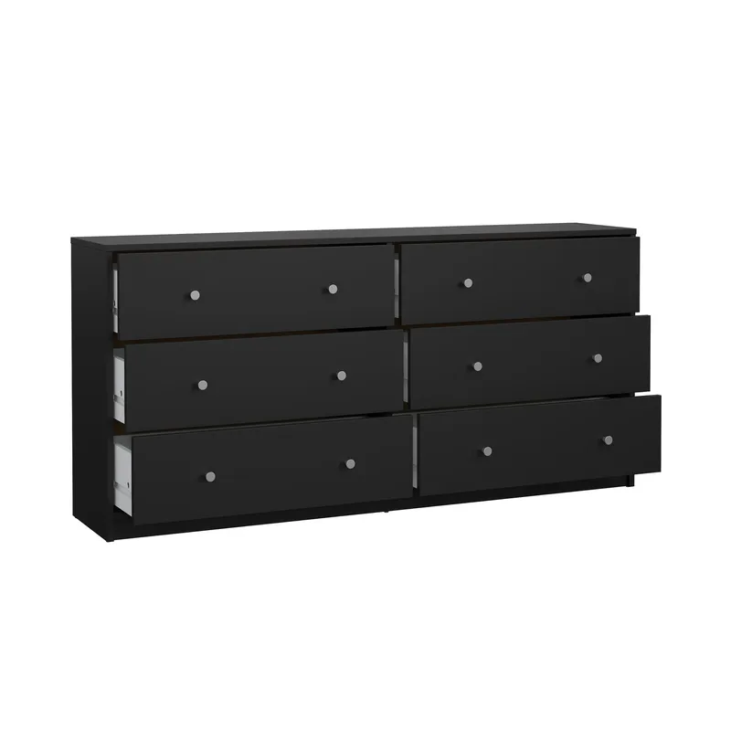 Renor Kommode dobbelt kommode med 6 skuffer 143x30x68 cm - Opbevaring - Opbevaringsmøbler - Kommode