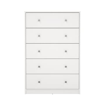 Renor Kommode med 5 skuffer Hvid 72x30x108 cm - Opbevaring - Opbevaringsmøbler - Kommode