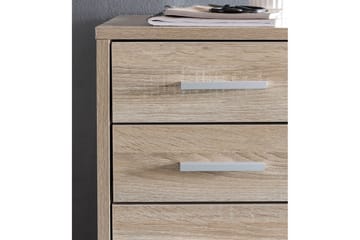 Rullecontainer Wohnling 5 skuffer med hjul, folieret spånplade, moderne stil Sonoma - Sonoma - Opbevaring - Opbevaringsmøbler - Kommode - Arkivskabe