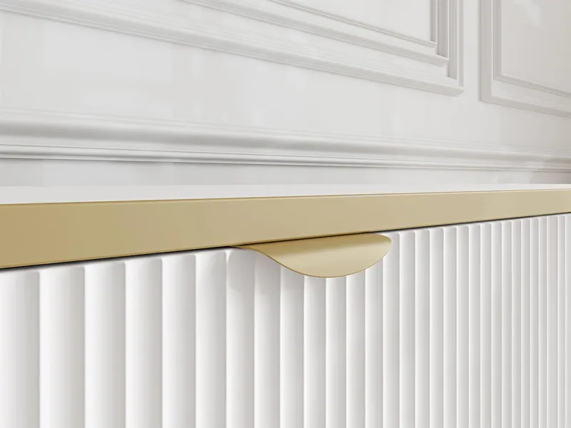 Salmor Skænk 135x42 cm - Hvid - Opbevaring - Opbevaringsmøbler - Skænke & sideboards