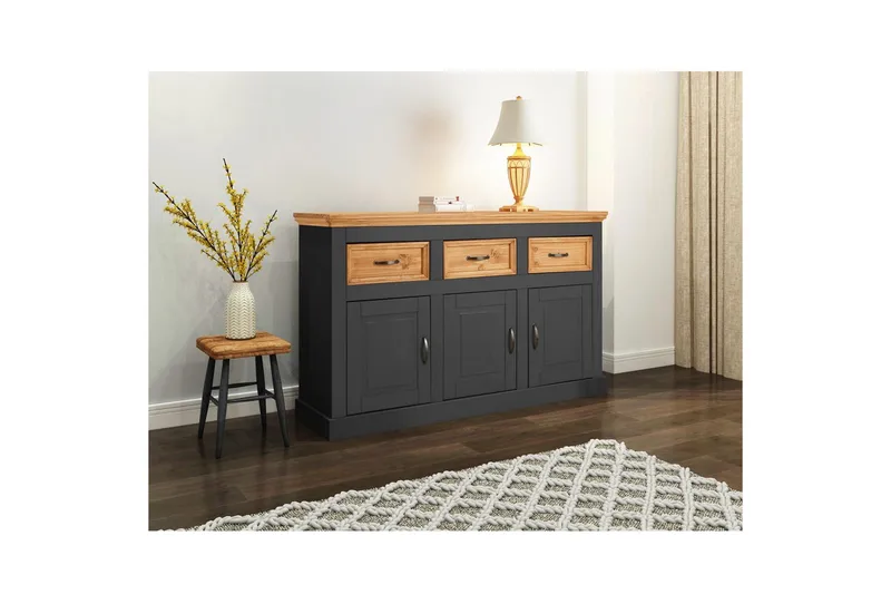 Selma Skænk 145 cm - Grå - Opbevaring - Opbevaringsmøbler - Skænke & sideboards