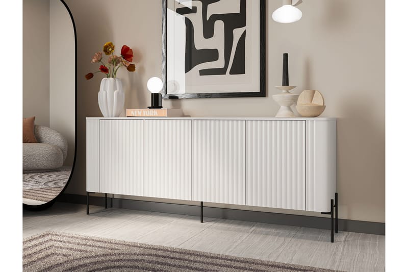 Sherie Skænk 190x40 cm - Sort - Opbevaring - Opbevaringsmøbler - Skænke & sideboards
