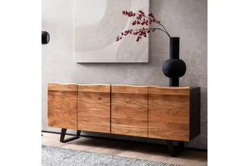 Sideboard & skänk Wohnling Svart, Ljusbrun - Opbevaring - Opbevaringsmøbler - Skænke & sideboards