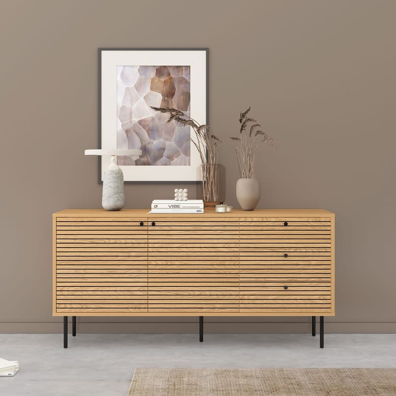 Sideboard HOME4YOU - Brun - Opbevaring - Opbevaringsmøbler - Skænke & sideboards