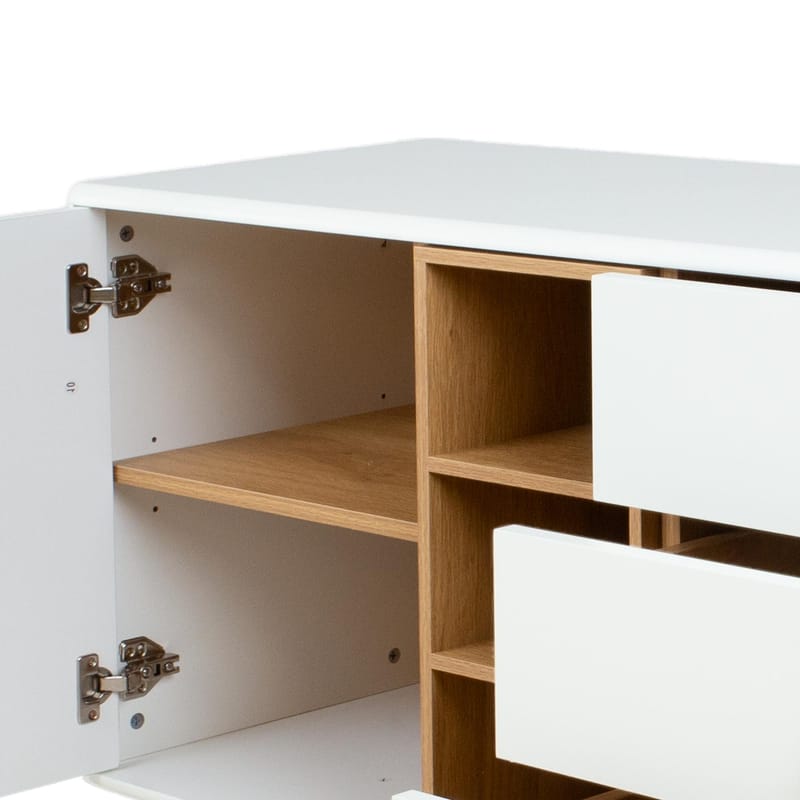 Sideboard HOME4YOU - Hvid - Opbevaring - Opbevaringsmøbler - Skænke & sideboards