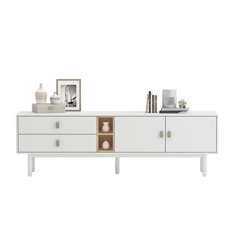 Sideboard HOME4YOU - Hvid - Opbevaring - Opbevaringsmøbler - Skænke & sideboards