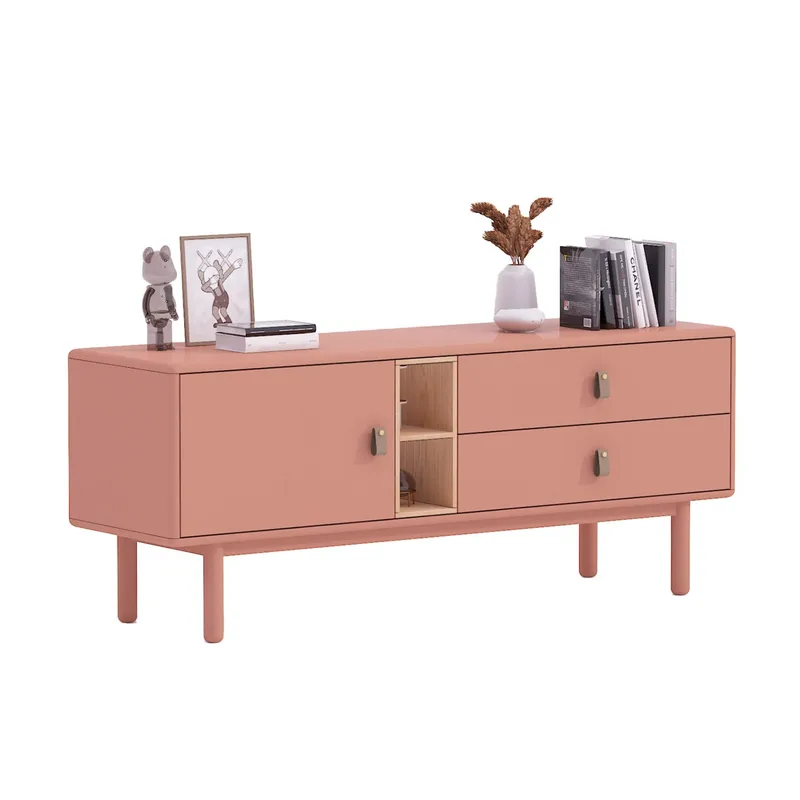 Sideboard HOME4YOU - Lyserød - Opbevaring - Opbevaringsmøbler - Skænke & sideboards