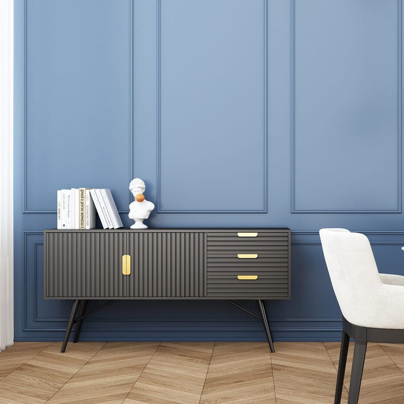 Sideboard HOME4YOU - Sort - Opbevaring - Opbevaringsmøbler - Skænke & sideboards