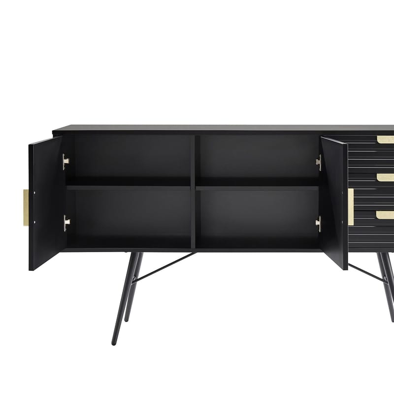 Sideboard HOME4YOU - Sort - Opbevaring - Opbevaringsmøbler - Skænke & sideboards