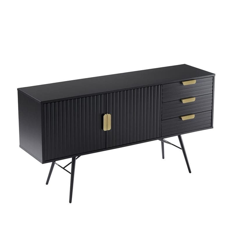 Sideboard HOME4YOU - Sort - Opbevaring - Opbevaringsmøbler - Skænke & sideboards