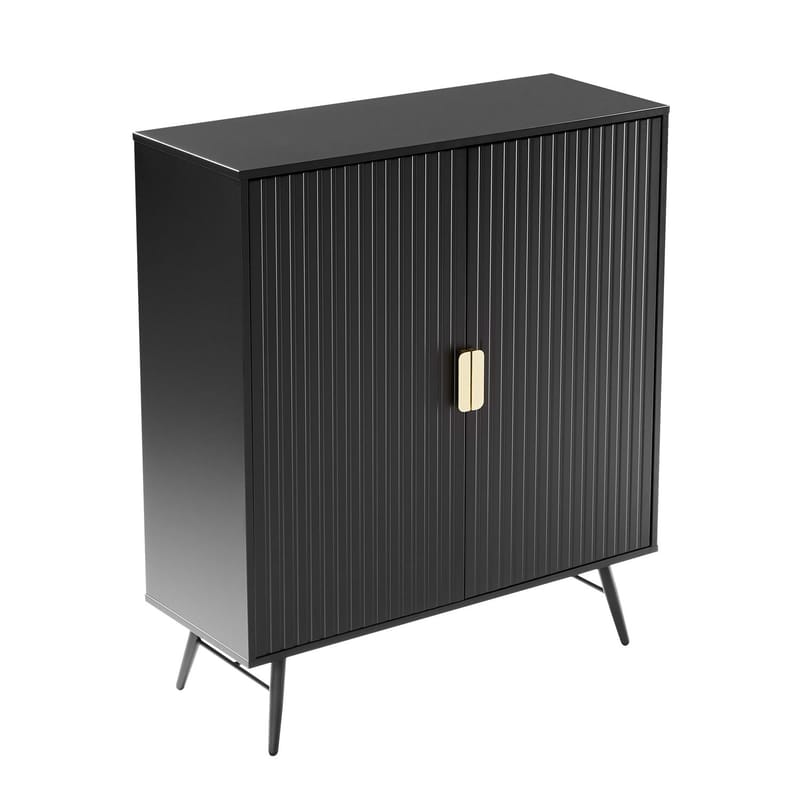 Sideboard HOME4YOU - Sort - Opbevaring - Opbevaringsmøbler - Skænke & sideboards