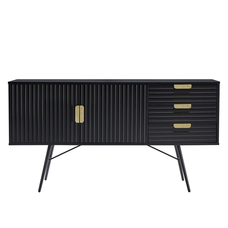 Sideboard HOME4YOU - Sort - Opbevaring - Opbevaringsmøbler - Skænke & sideboards