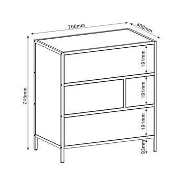 Sideboard HOME4YOU - Opbevaring - Opbevaringsmøbler - Skænke & sideboards