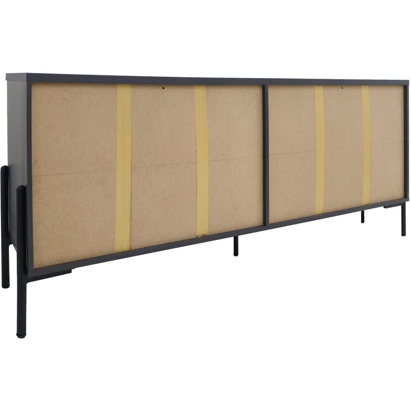 Sideboard Loft24 Grått fiskbensmönster/grå ek - Grå eg i sildebensmønster / grå eg - Opbevaring - Opbevaringsmøbler - Skænke & sideboards