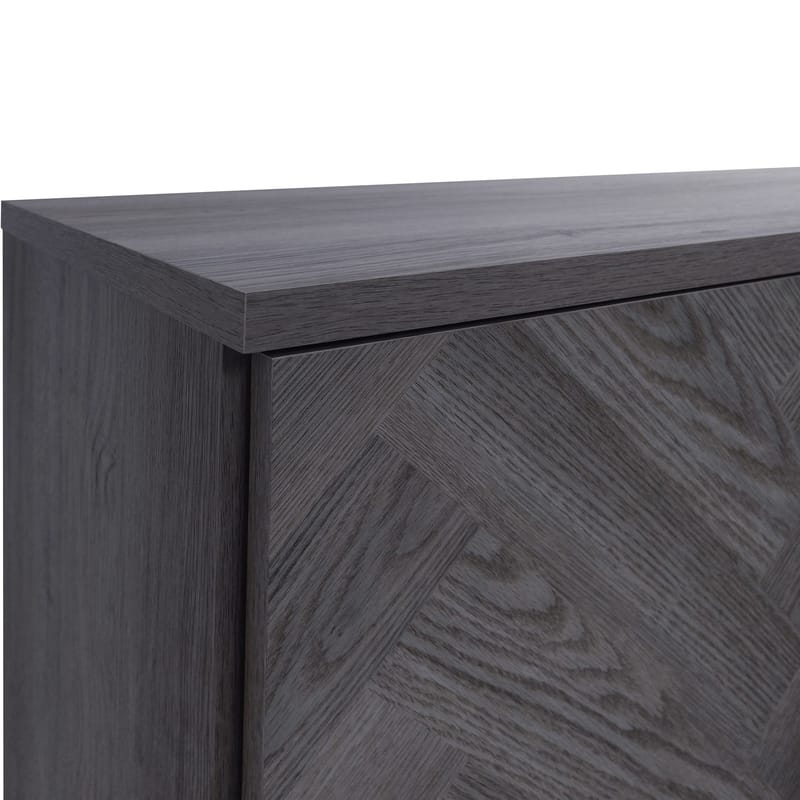 Sideboard Loft24 Grått fiskbensmönster/grå ek - Grå eg i sildebensmønster / grå eg - Opbevaring - Opbevaringsmøbler - Skænke & sideboards