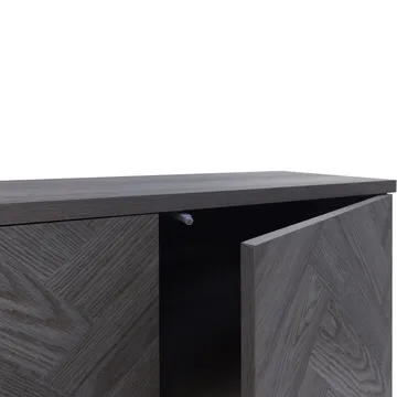Sideboard Loft24 Grått fiskbensmönster/grå ek - Grå eg i sildebensmønster / grå eg - Opbevaring - Opbevaringsmøbler - Skænke & sideboards