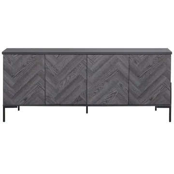 Sideboard Loft24 Grått fiskbensmönster/grå ek - Grå eg i sildebensmønster / grå eg - Opbevaring - Opbevaringsmøbler - Skænke & sideboards