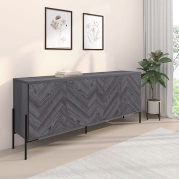 Sideboard Loft24 Grått fiskbensmönster/grå ek - Grå eg i sildebensmønster / grå eg - Opbevaring - Opbevaringsmøbler - Skænke & sideboards
