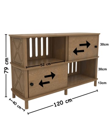 Sivora Konsolbord 120 cm - Eg - Opbevaring - Opbevaringsmøbler - Skænke & sideboards