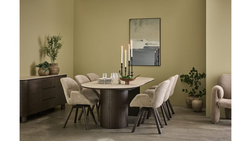 Skænk Ödalen med Keramisk Top - Brunlakeret egetræsfiner - Opbevaring - Opbevaringsmøbler - Skænke & sideboards