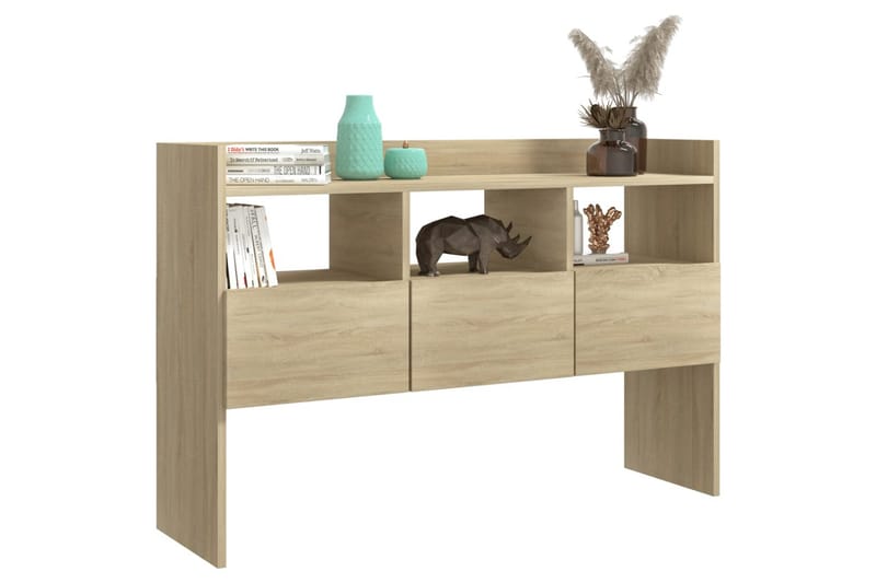 skænk 105x30x70 cm spånplade sonoma-eg - Brun - Skænke & sideboards