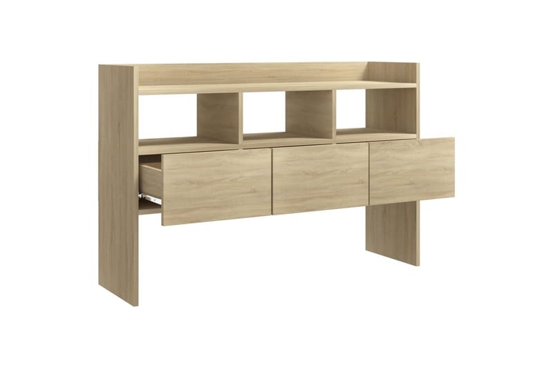 skænk 105x30x70 cm spånplade sonoma-eg - Brun - Skænke & sideboards