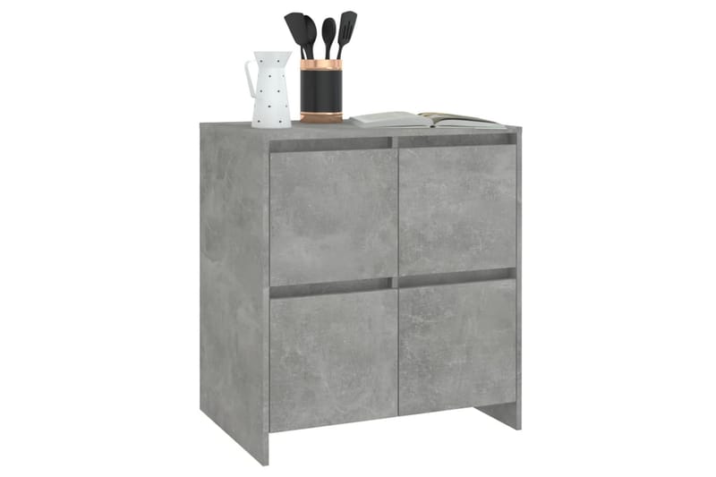 skænk 70x41x75 cm spånplade betongrå - Grå - Opbevaring - Opbevaringsmøbler - Skænke & sideboards