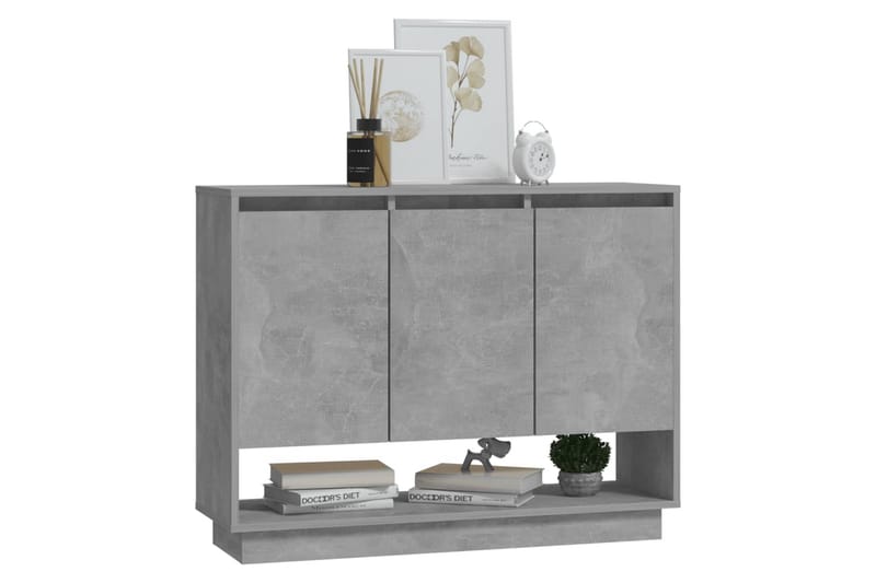 skænk 97x31x75 cm spånplade betongrå - Grå - Opbevaring - Opbevaringsmøbler - Skænke & sideboards
