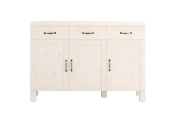 Skænk Alby 125x38x85 cm, Hvid - 125x38x85 cm, Hvid - Opbevaring - Opbevaringsmøbler - Skænke & sideboards