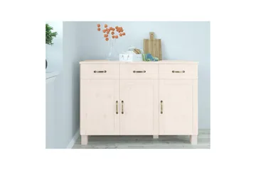 Skænk Alby 125x38x85 cm, Hvid - 125x38x85 cm, Hvid - Opbevaring - Opbevaringsmøbler - Skænke & sideboards