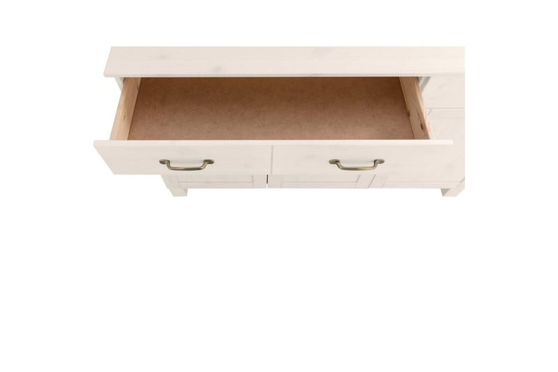 Skænk Alby 125x38x85 cm, Hvid - 125x38x85 cm, Hvid - Opbevaring - Opbevaringsmøbler - Skænke & sideboards