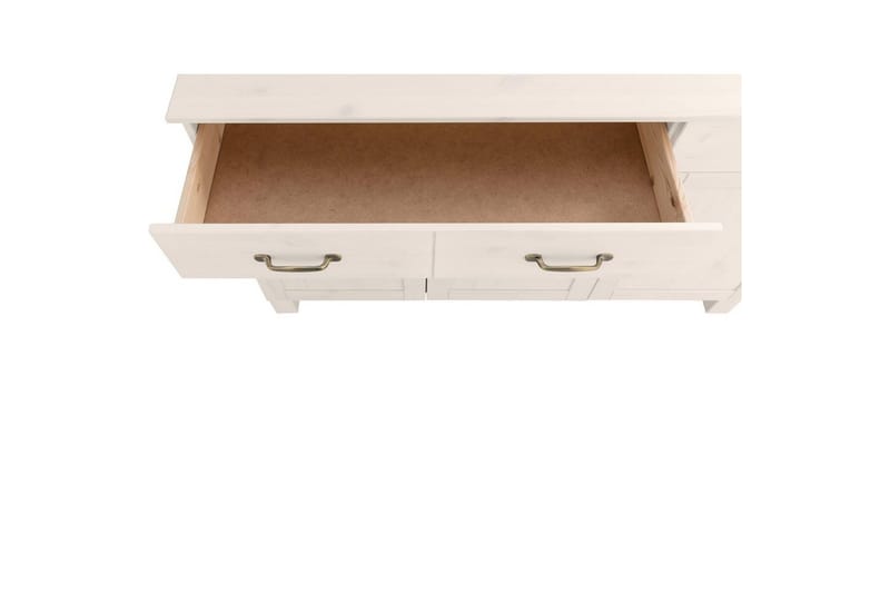 Skænk Alby 125x38x85 cm, Hvid - 125x38x85 cm, Hvid - Opbevaring - Opbevaringsmøbler - Skænke & sideboards