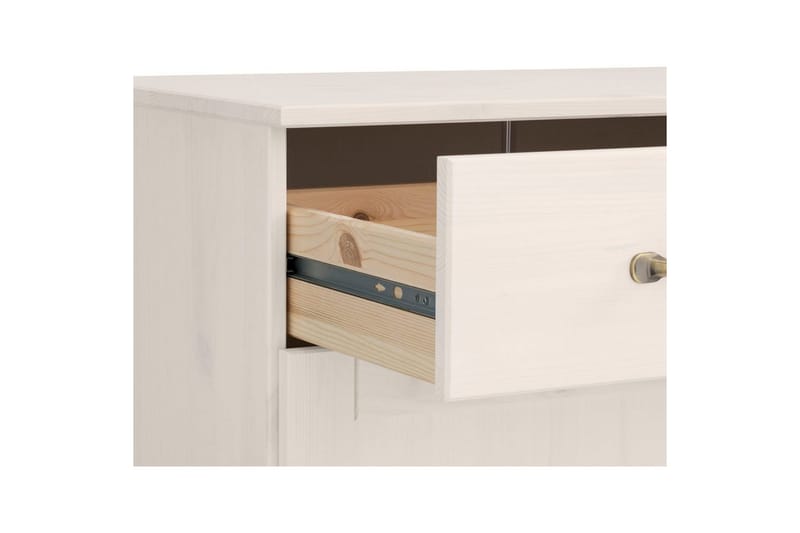 Skænk Alby 125x38x85 cm, Hvid - 125x38x85 cm, Hvid - Opbevaring - Opbevaringsmøbler - Skænke & sideboards