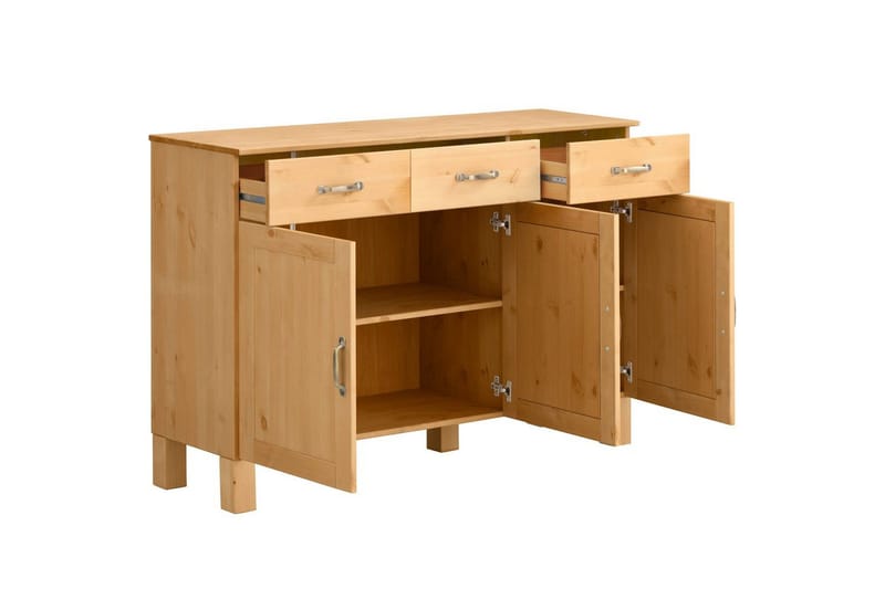 Skænk Alby 125x38x85 cm, Natur - 125x38x85 cm, Natur - Opbevaring - Opbevaringsmøbler - Skænke & sideboards