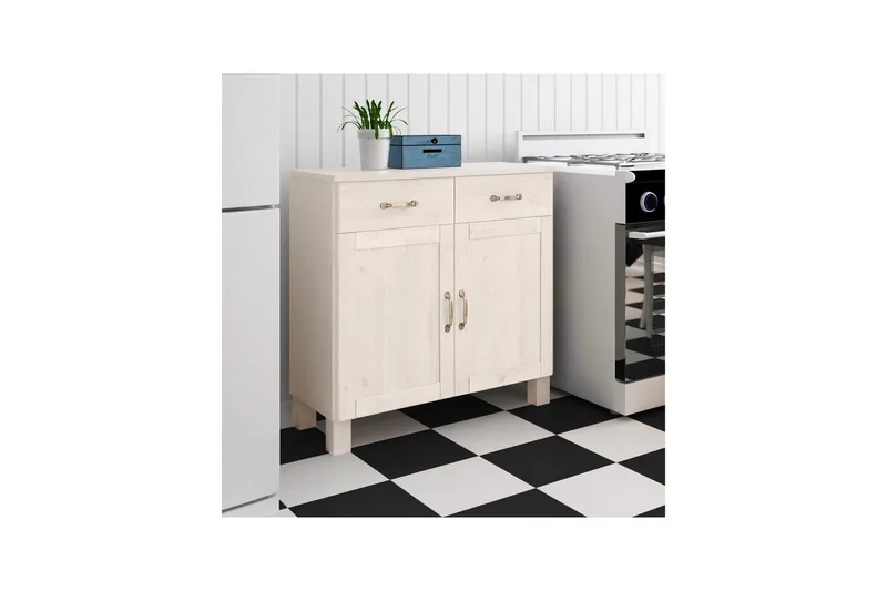 Skænk Alby 85x38x85 cm, Hvid - 85x38x85 cm, Hvid - Opbevaring - Opbevaringsmøbler - Skænke & sideboards