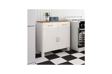 Skænk Alby 85x38x85 cm, Hvid/Honning - 85x38x85 cm, Hvid/Honning - Opbevaring - Opbevaringsmøbler - Skænke & sideboards