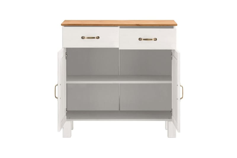 Skænk Alby 85x38x85 cm, Hvid/Honning - 85x38x85 cm, Hvid/Honning - Opbevaring - Opbevaringsmøbler - Skænke & sideboards