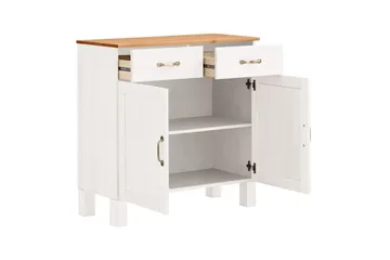Skænk Alby 85x38x85 cm, Hvid/Honning - 85x38x85 cm, Hvid/Honning - Opbevaring - Opbevaringsmøbler - Skænke & sideboards