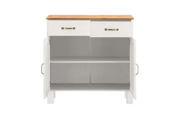 Skænk Alby 85x38x85 cm, Hvid/Honning - 85x38x85 cm, Hvid/Honning - Opbevaring - Opbevaringsmøbler - Skænke & sideboards